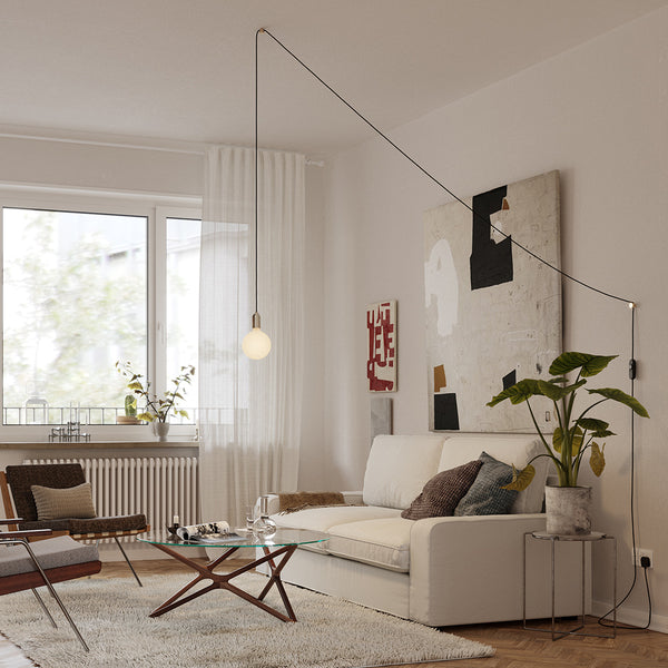 Plug-In Pendant in Brass.