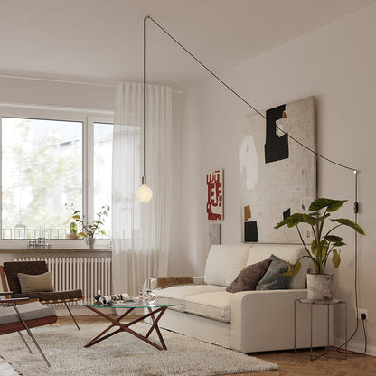 Plug-In Pendant in Brass.