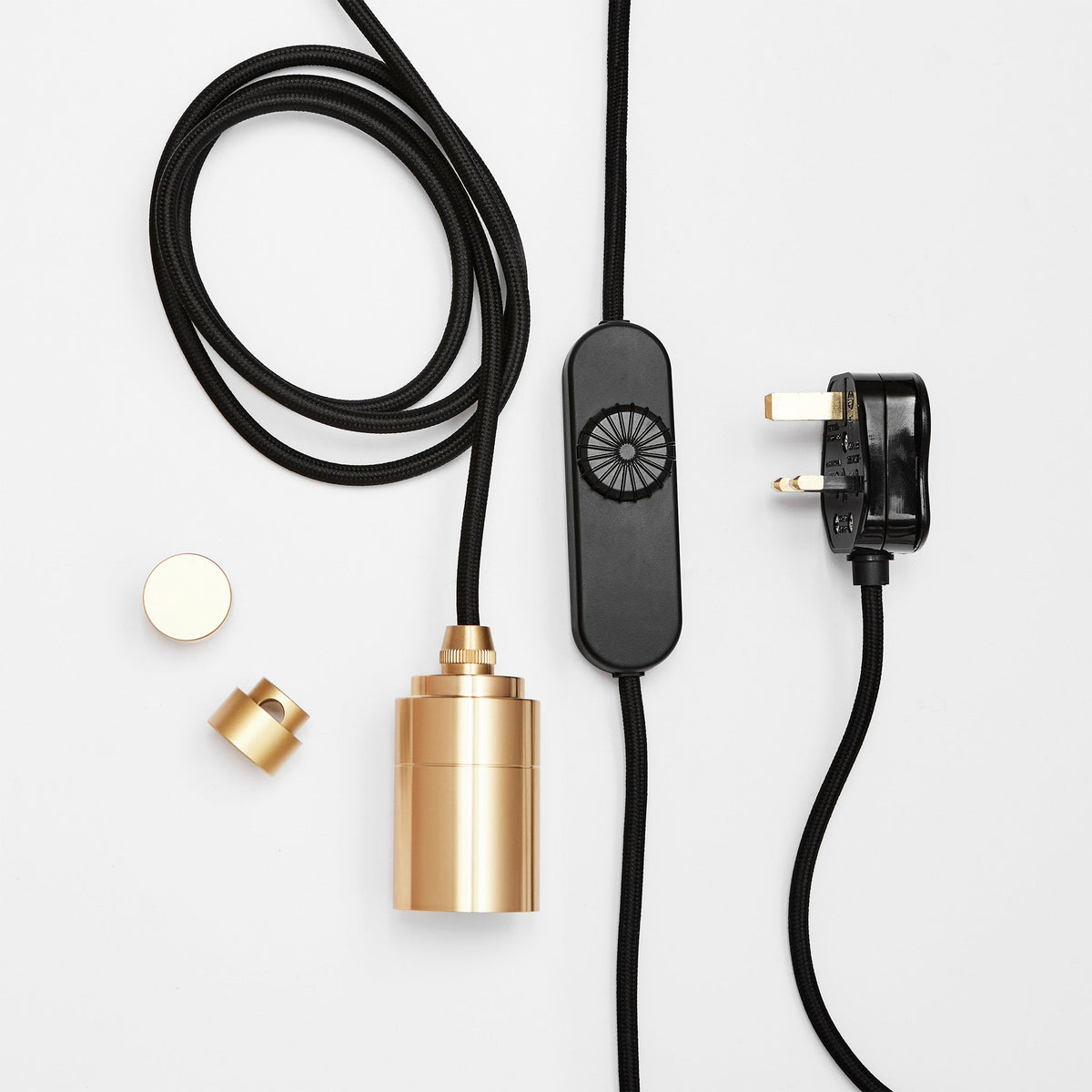 Gaia Plug-In Pendant in Brass.