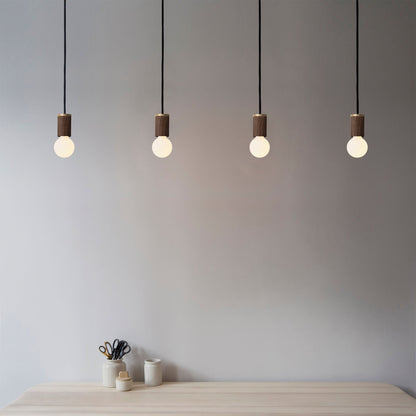 Porcelain II Pendant Light in Walnut.