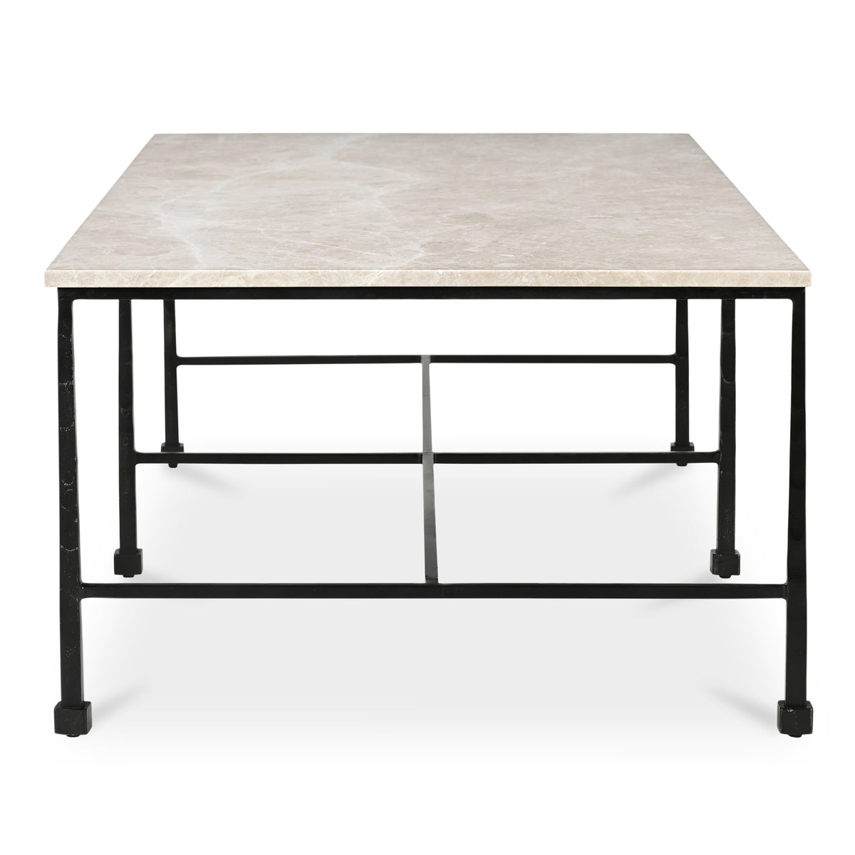 River Coffee Table Botticino Marble view 4