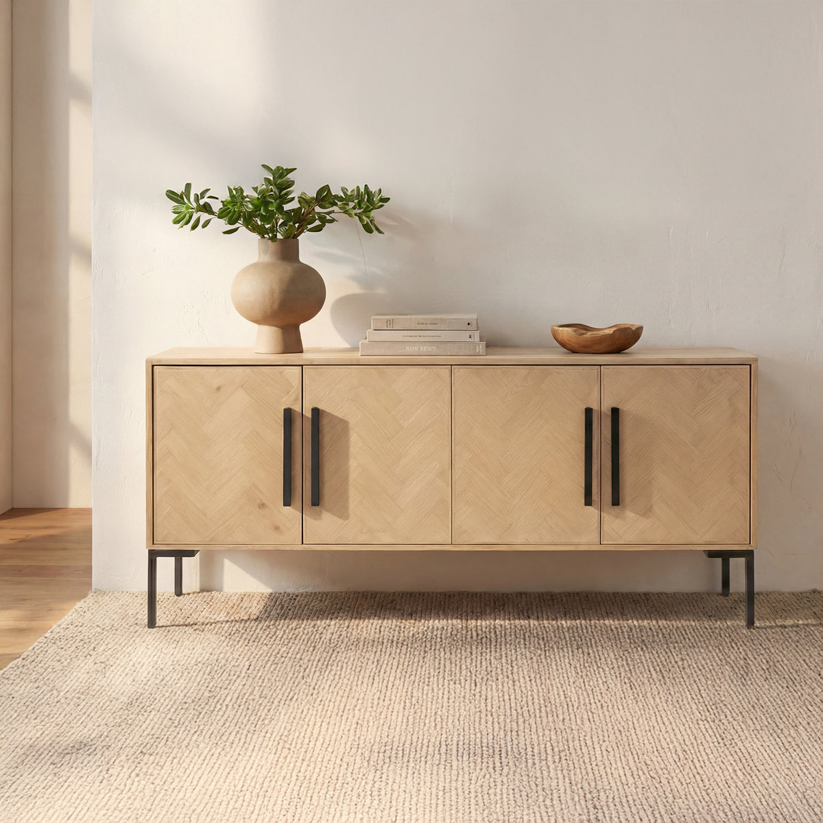 Fishbone Sideboard Natural additional view