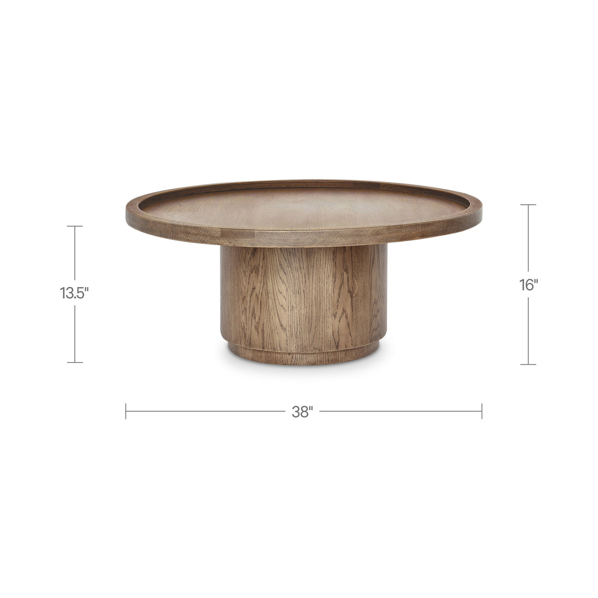 Cohen Coffee Table Brown dimensions