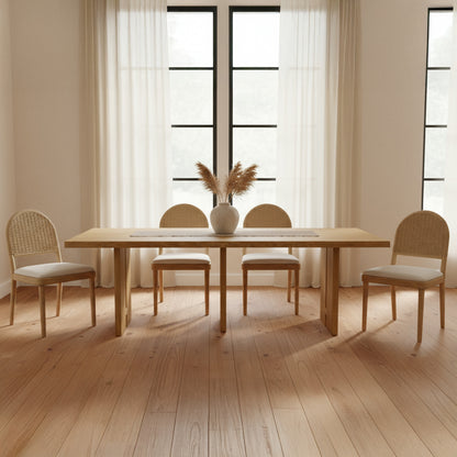 Tessa Dining Table Natural - lifestyle view 1