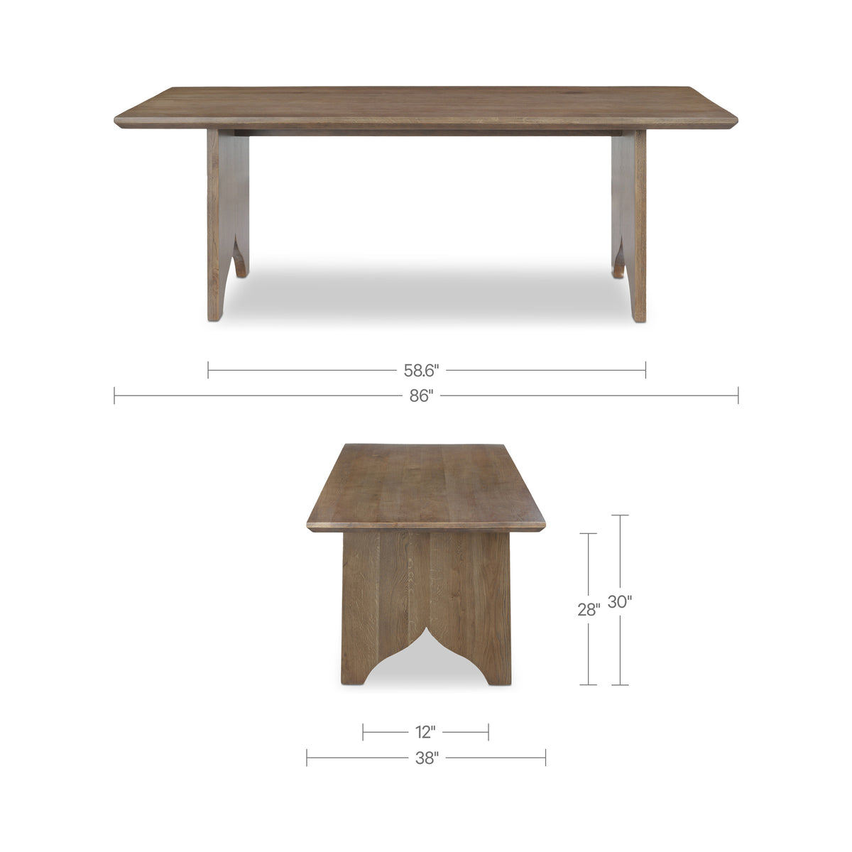 Lake Dining Table Brown product image 9