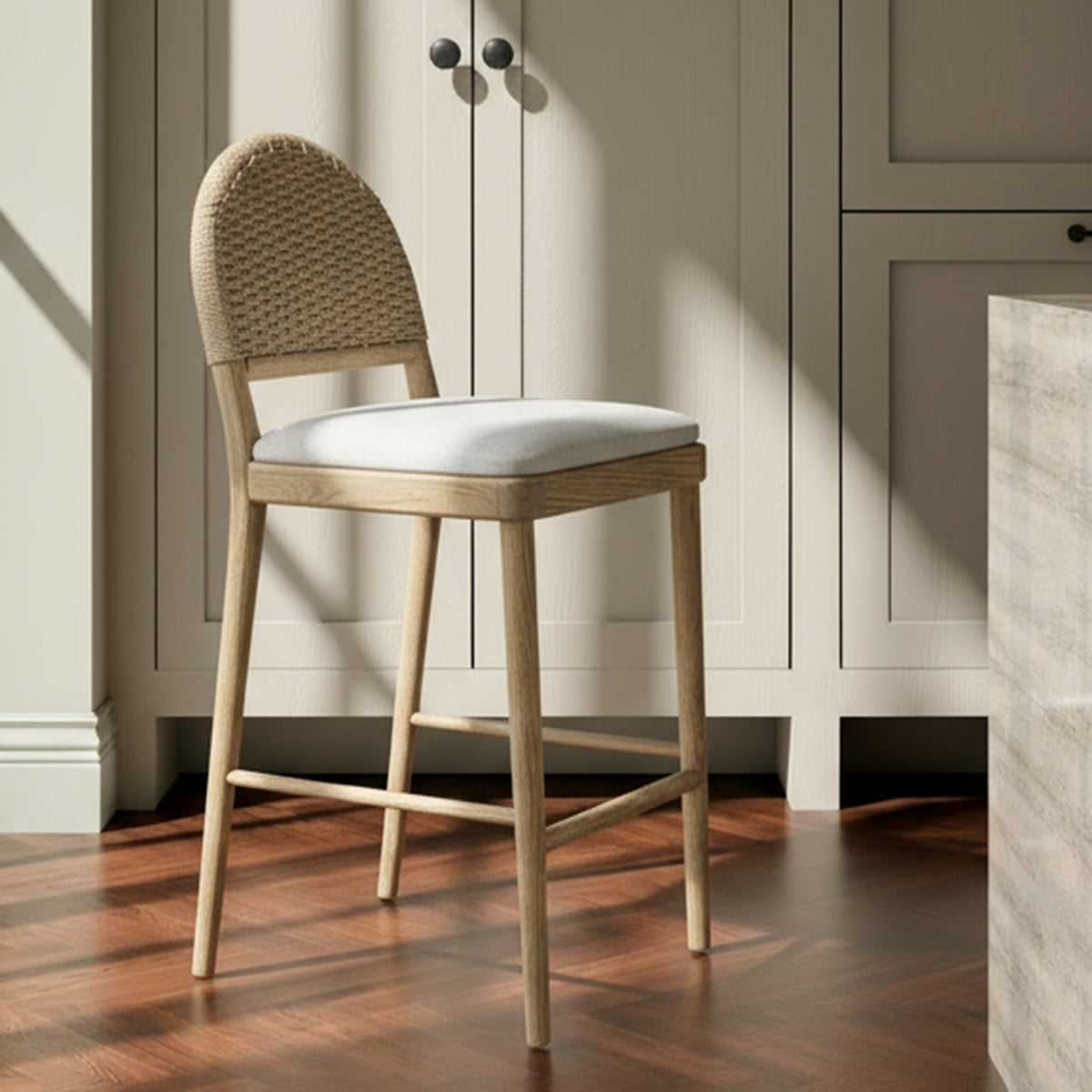 Claire Counter Stool Natural lifestyle image