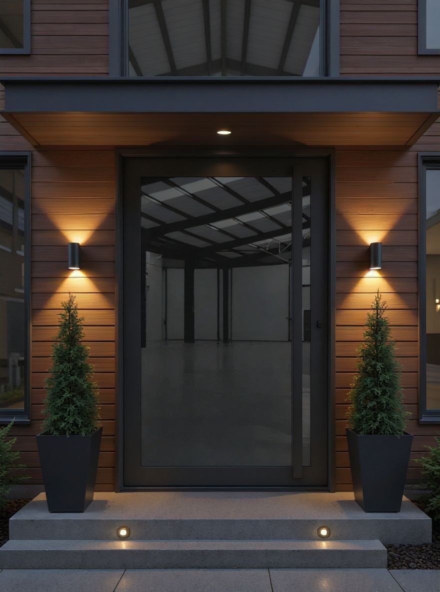 Black Opal Pivot Door