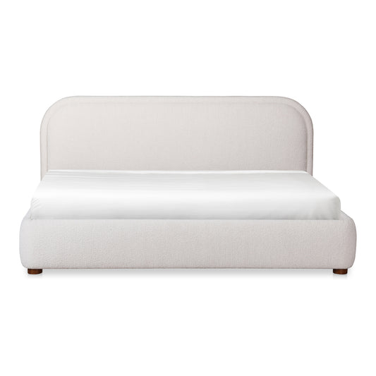 Colin Queen Bed Oatmeal - white background