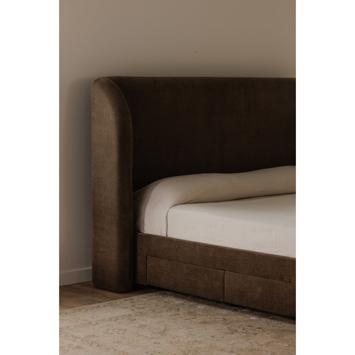 Sophia Queen Storage Bed Brown lifestyle image
