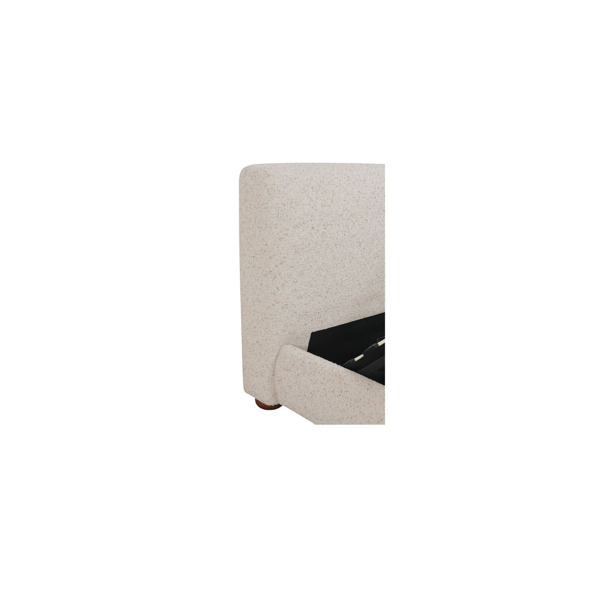 Beau King Storage Bed Speckled Light Grey image 7