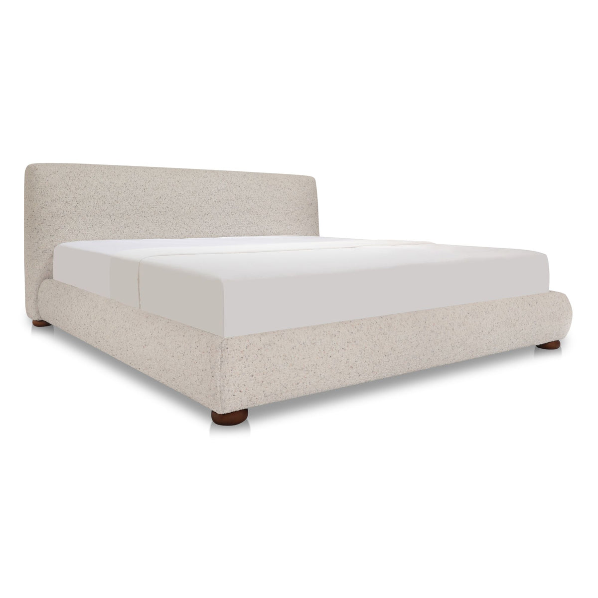 Beau King Storage Bed Speckled Light Grey image 4