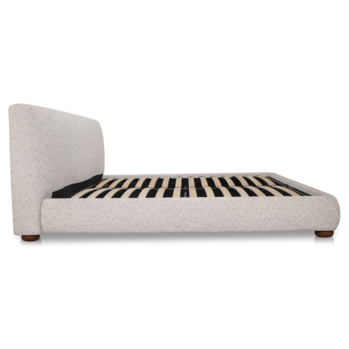 Beau King Storage Bed Speckled Light Grey image 5