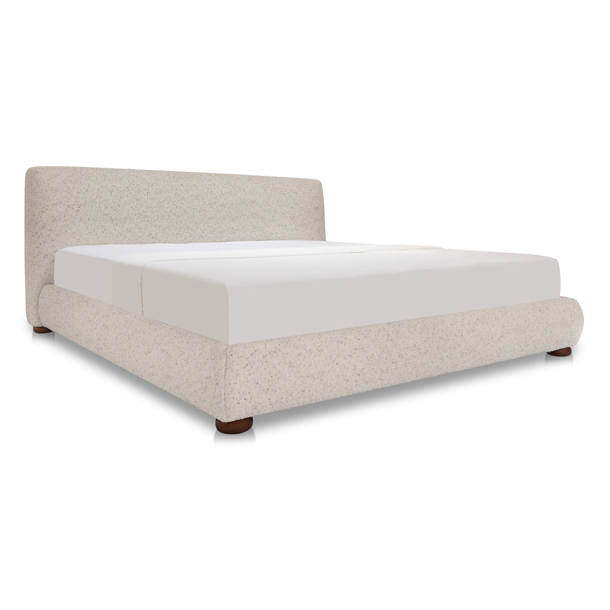 Beau Queen Storage Bed Speckled Light Grey image 4