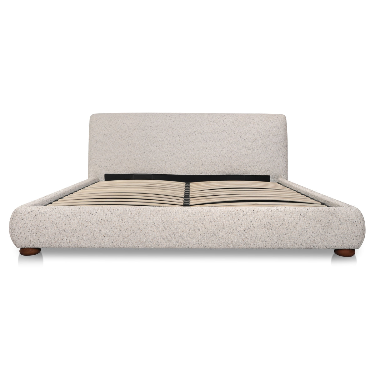 Beau Queen Storage Bed Speckled Light Grey image 3