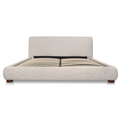 Beau Queen Storage Bed Speckled Light Grey image 3