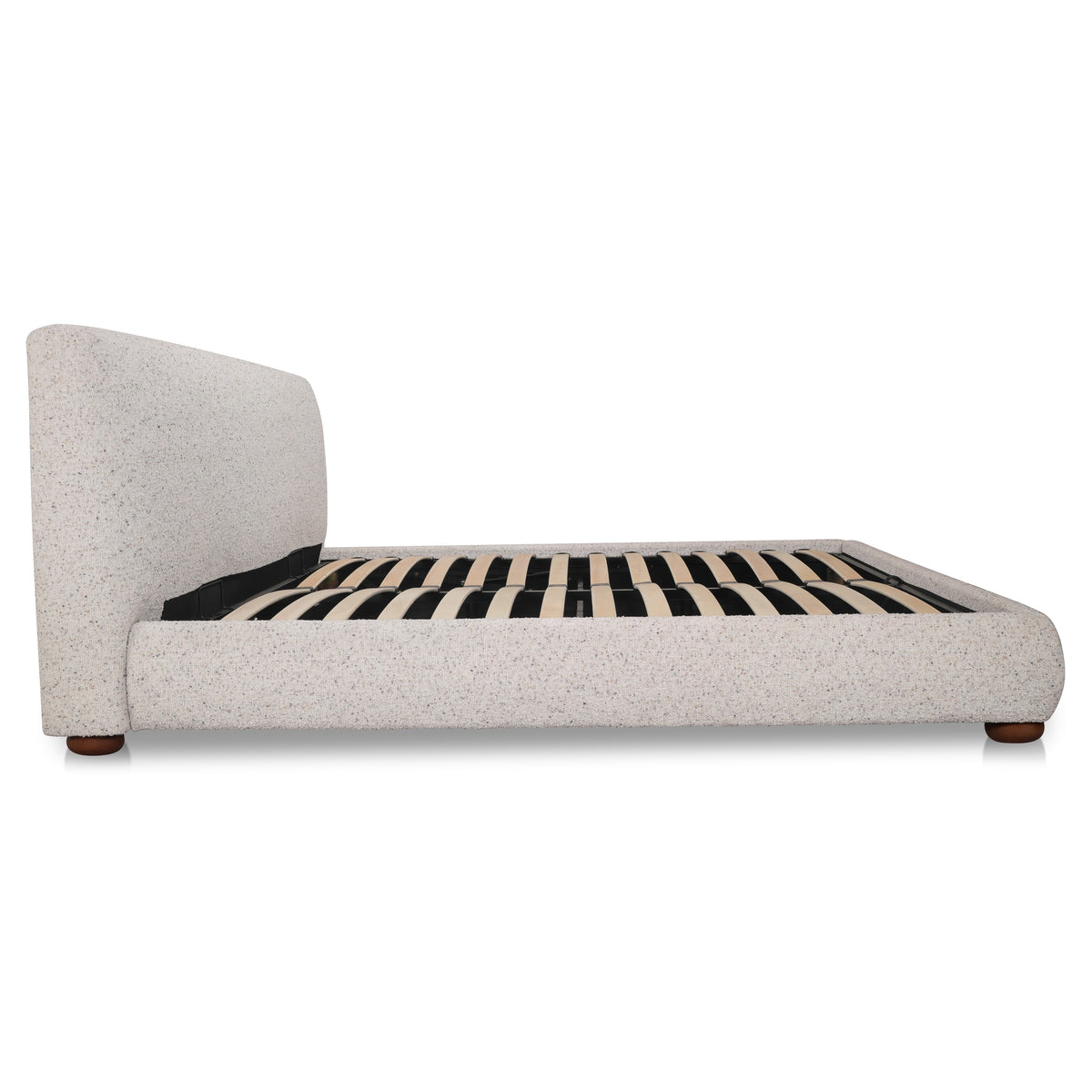 Beau Queen Storage Bed Speckled Light Grey image 5