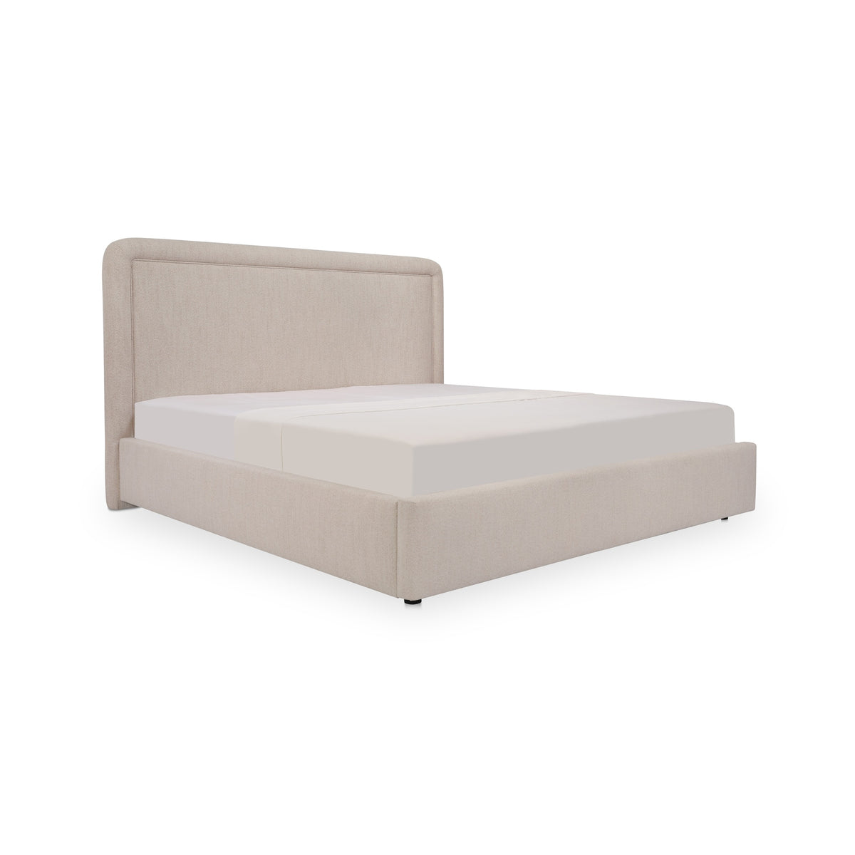 Simon Queen Storage Bed Flecked Beige image 4