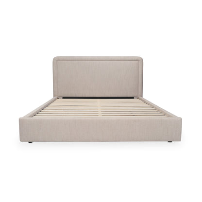 Simon Queen Storage Bed Flecked Beige image 3