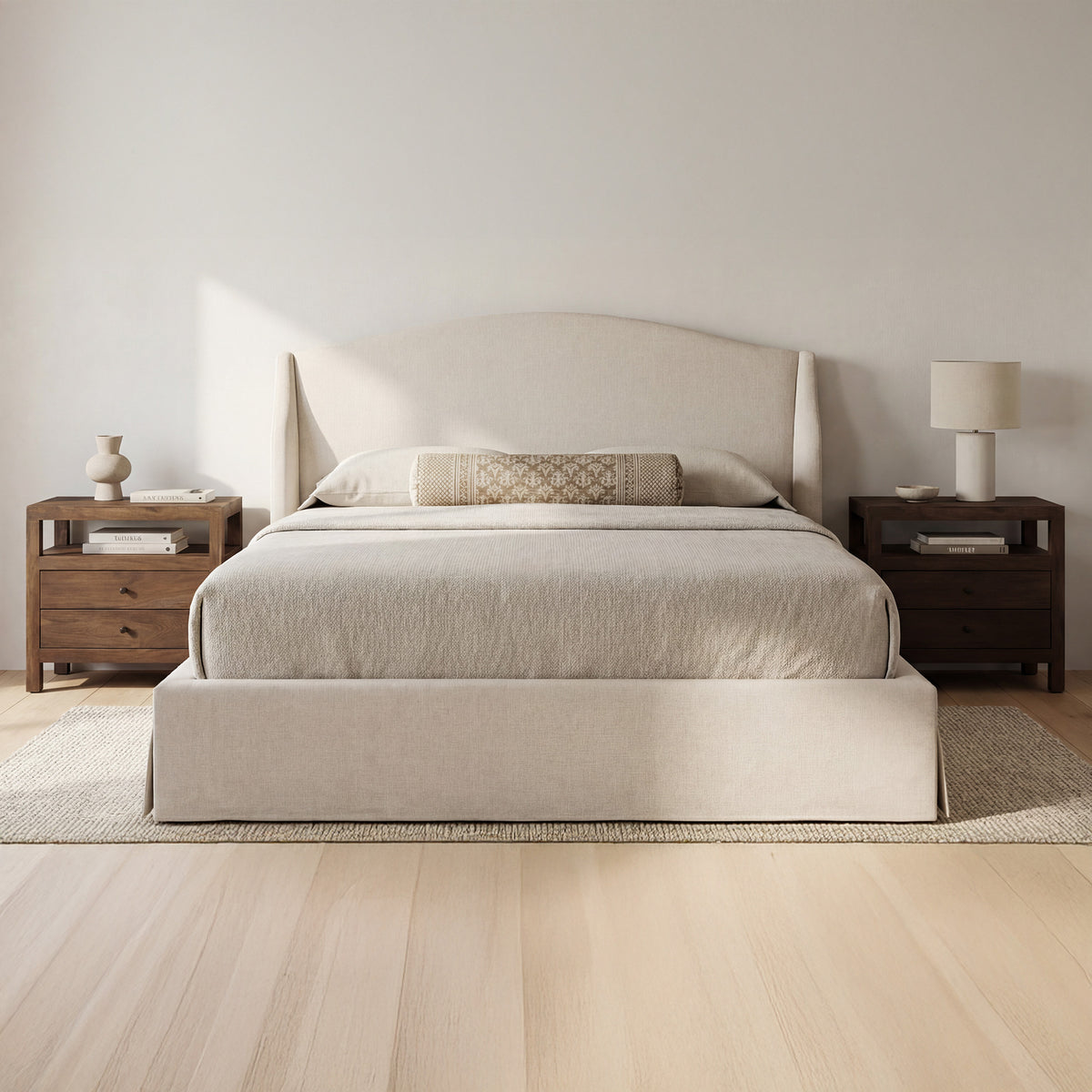Weston King Storage Bed Cream lifestyle image