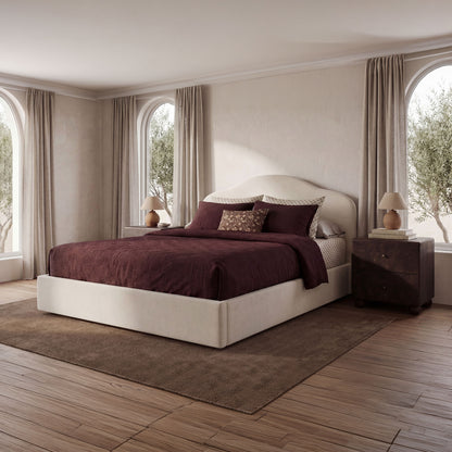 Maggie Queen Storage Bed Cream lifestyle image