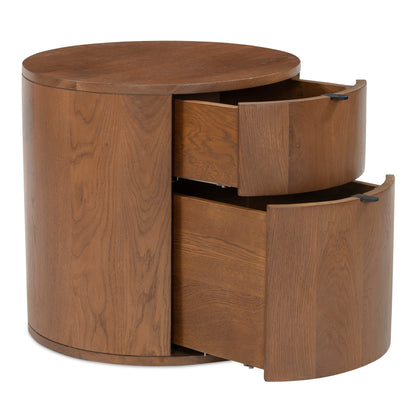Theo 2 Drawer Nightstand Brown - image 4