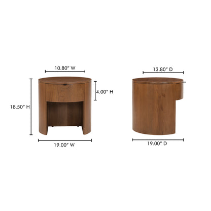 Theo 1 Drawer Nightstand Brown - image 11
