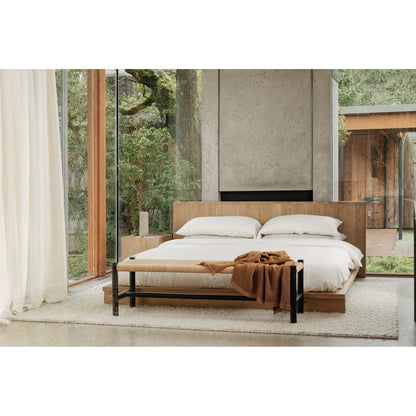 Plank Queen Bed - lifestyle