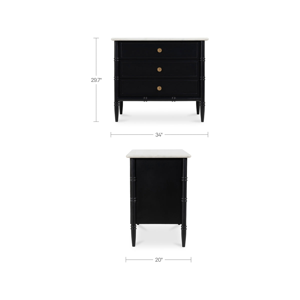 Eleanor Nightstand Black image 15