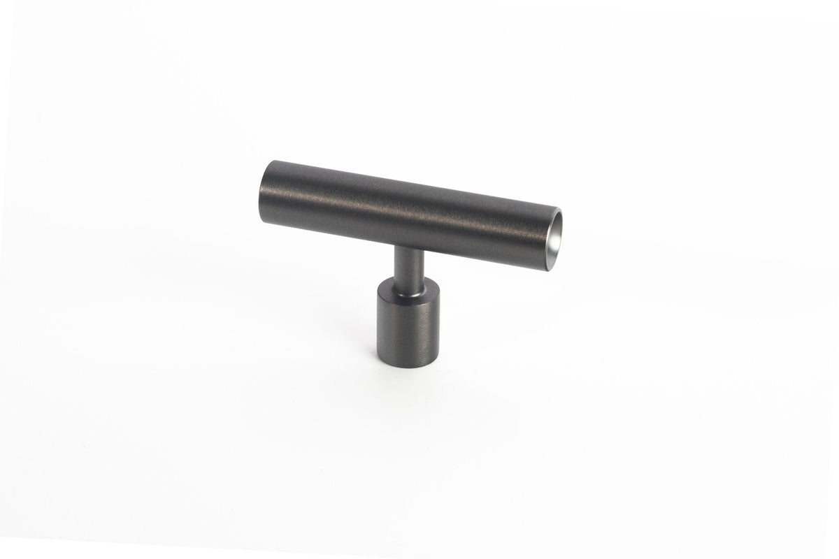 Lew’s Round Bar Series Black Stainless Steel Cabinet Knobs and Pulls.