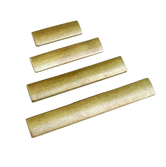 Rectangular "Dara" Aged Brass Drawer Pulls - Cabinet Handles.