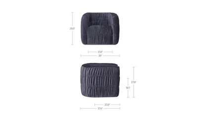 Robson Swivel Chair Navy.