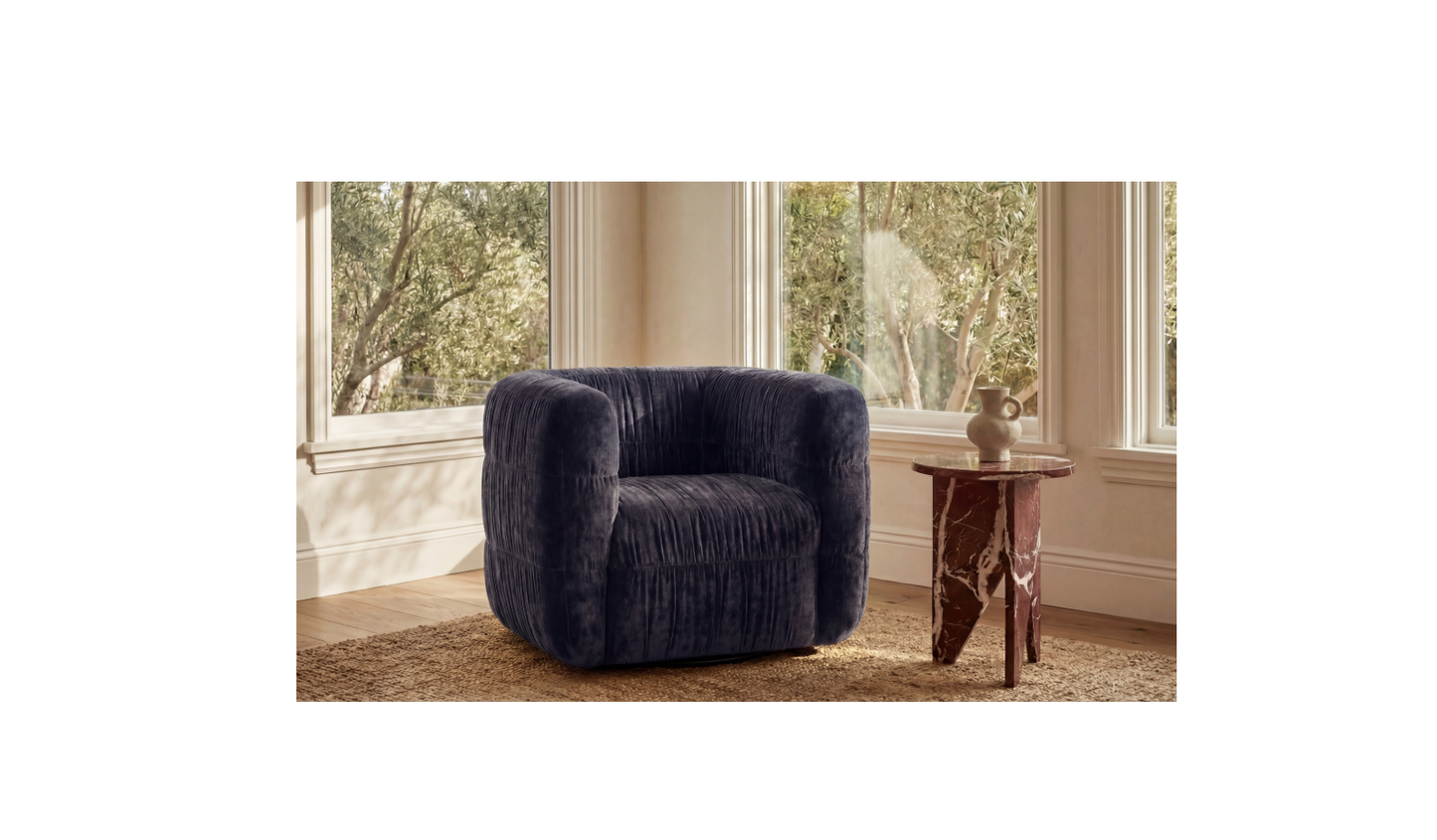Robson Swivel Chair Navy.