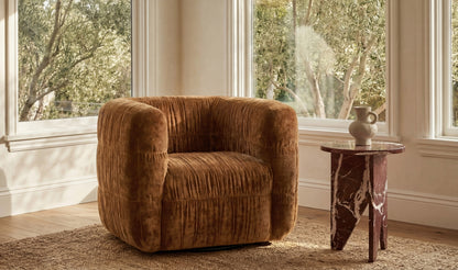 Robson Swivel Chair Toffee