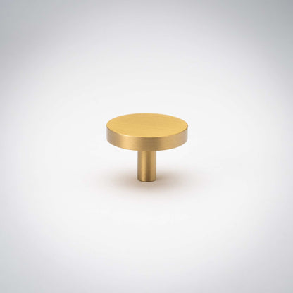 Rondelle, Solid Brass Cabinet Knobs.