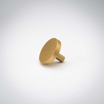 Rondelle, Solid Brass Cabinet Knobs.