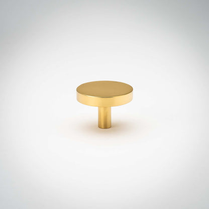 Rondelle, Solid Brass Cabinet Knobs.