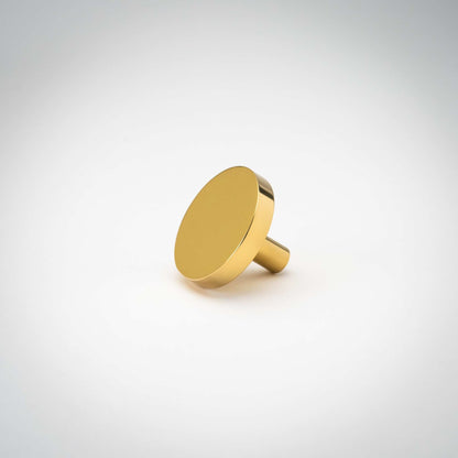 Rondelle, Solid Brass Cabinet Knobs.