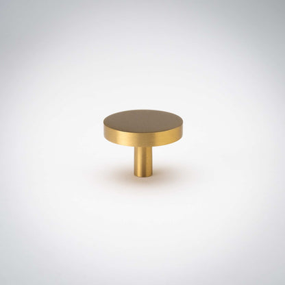 Rondelle, Solid Brass Cabinet Knobs.
