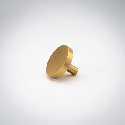 Rondelle, Solid Brass Cabinet Knobs.