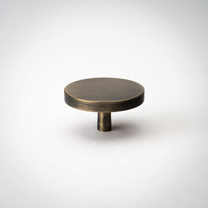 Rondelle, Solid Brass Cabinet Knobs.
