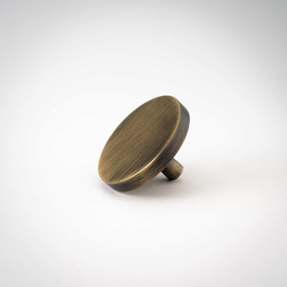Rondelle, Solid Brass Cabinet Knobs.