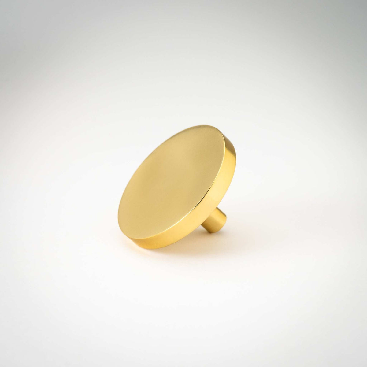 Rondelle, Solid Brass Cabinet Knobs.