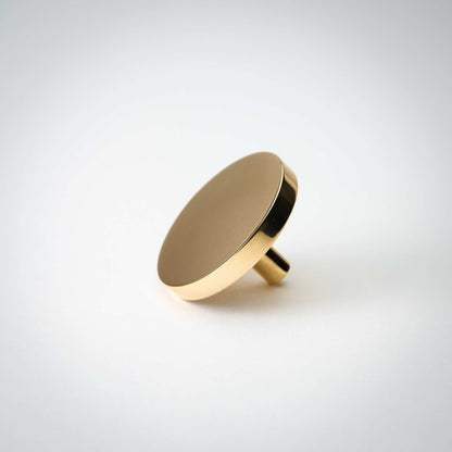 Rondelle, Solid Brass Cabinet Knobs.