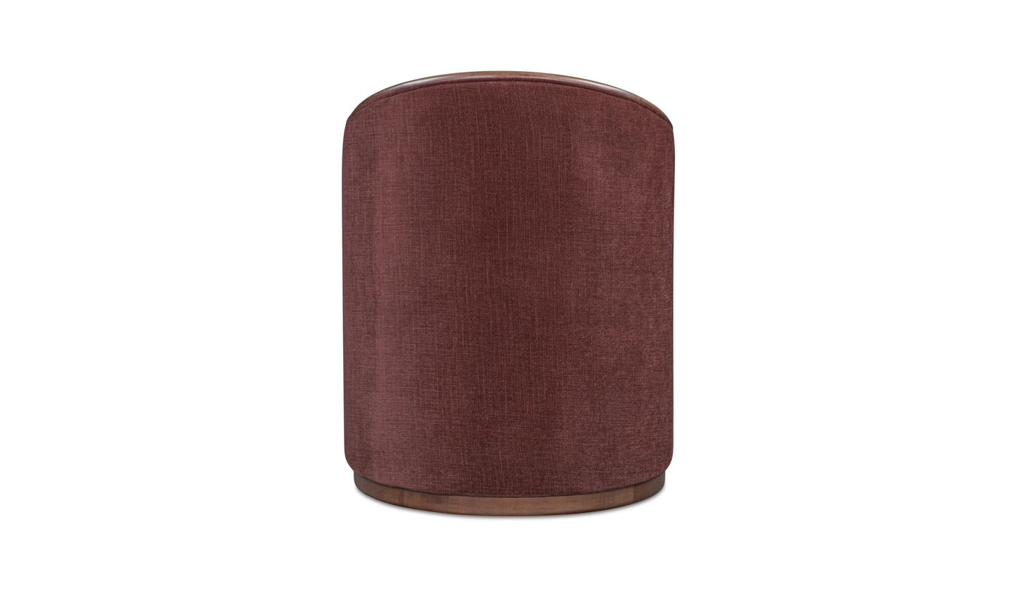 Rossi Swivel Dining Chair Berry.