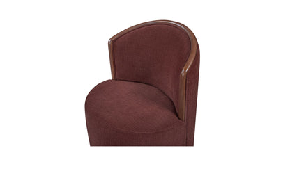 Rossi Swivel Dining Chair Berry.
