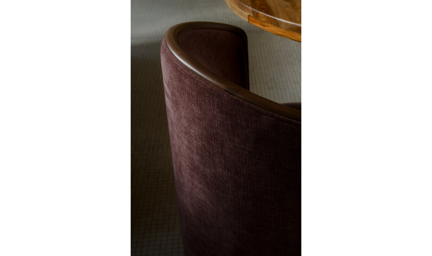 Rossi Swivel Dining Chair Berry.