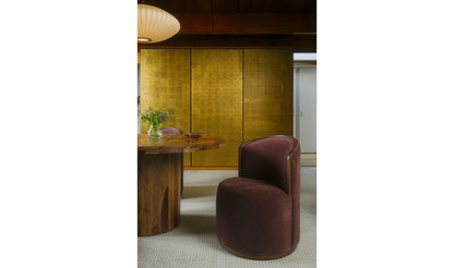Rossi Swivel Dining Chair Berry.