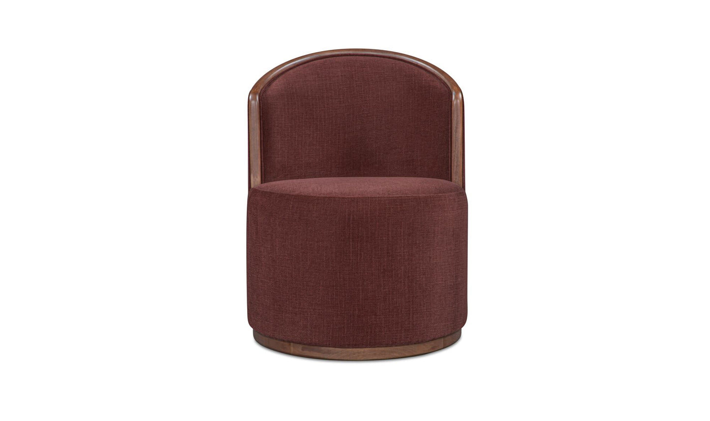 Rossi Swivel Dining Chair Berry.