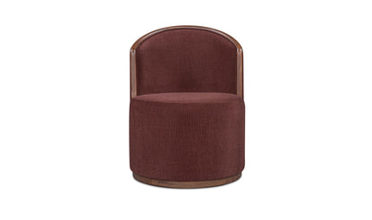 Rossi Swivel Dining Chair Berry.