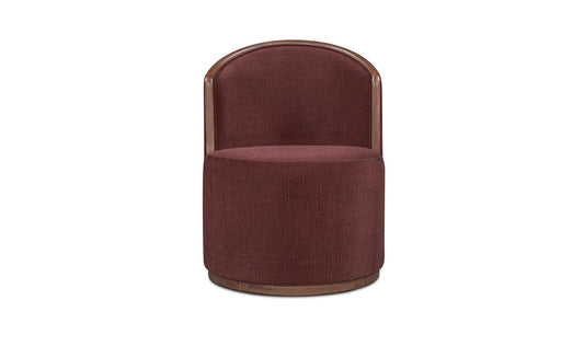 Rossi Swivel Dining Chair Berry.
